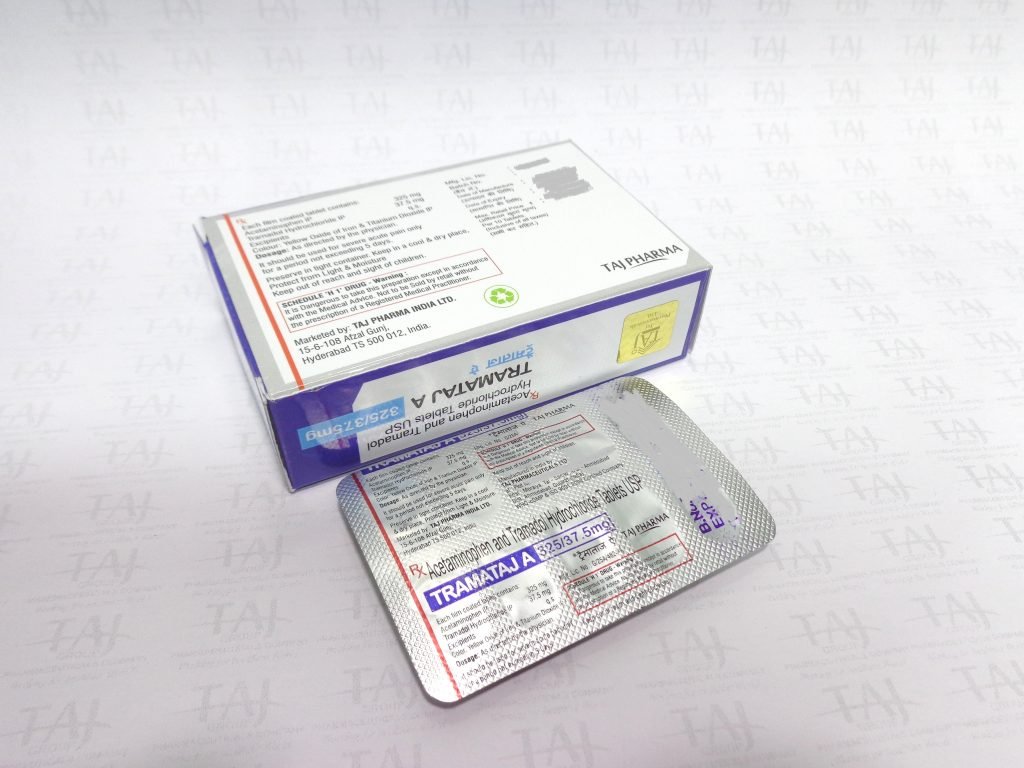 ACETAMINOPHEN TRAMADOL HYDROCHLORIDE TABLETS 37.5+325 MG (TERMATAJ-A)
