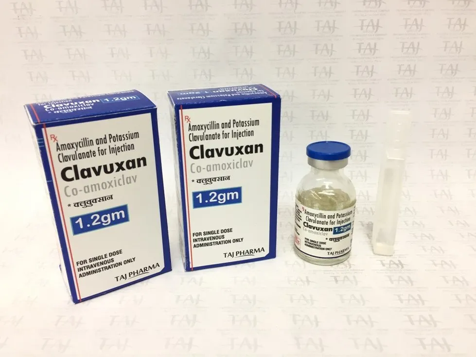 AMOXYCILLIN AND POTASSIUM CLAVULANATE FOR INJECTION (CLAVUXAN 1.2 GM)