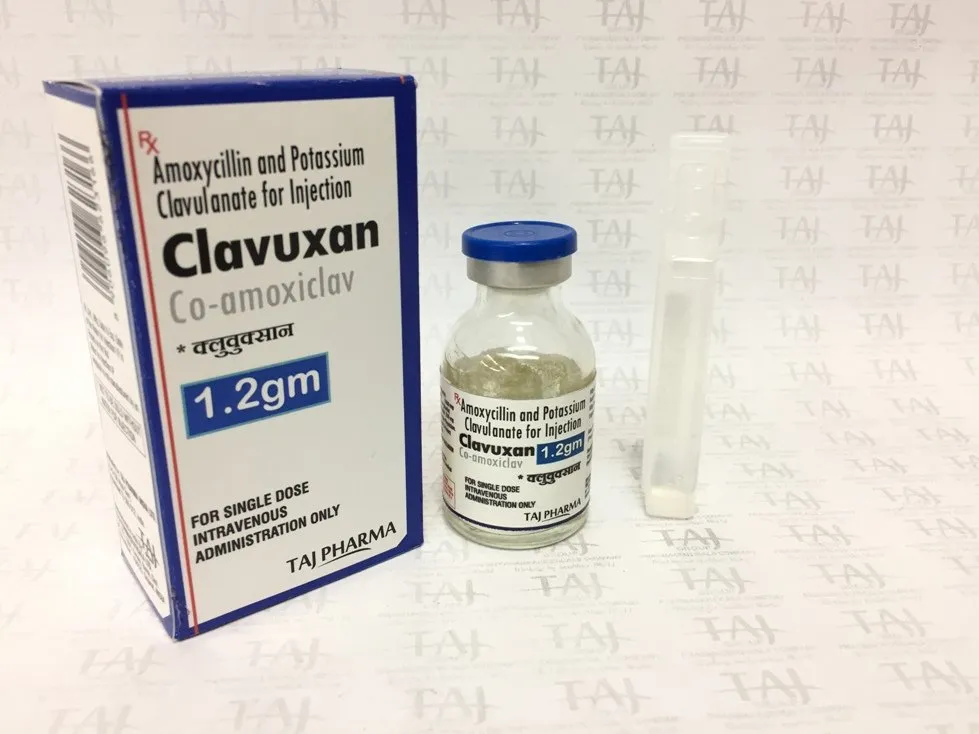 AMOXYCILLIN AND POTASSIUM CLAVULANATE FOR INJECTION (CLAVUXAN 1.2 GM)