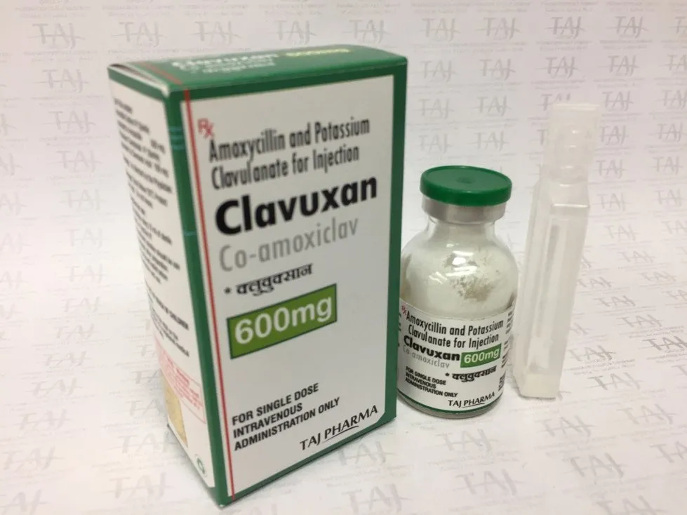 AMOXYCILLIN AND POTASSIUM CLAVULANATE FOR INJECTION (CLAVUXAN 600MG)