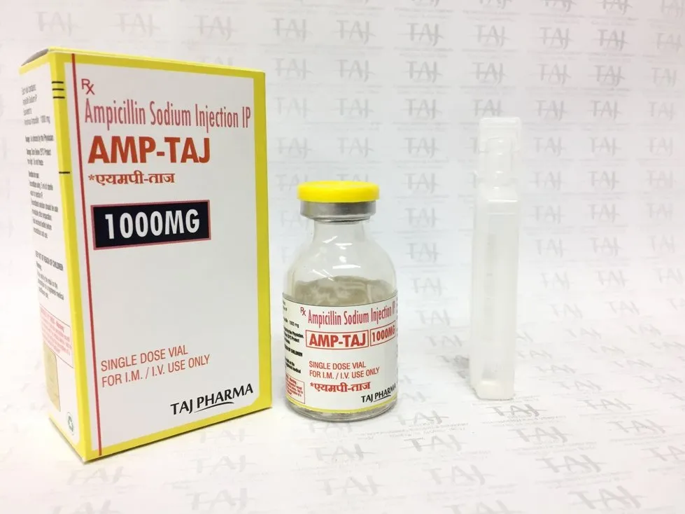 AMPICILLIN SODIUM INJECTION IP (AMP-TAJ 1000MG)