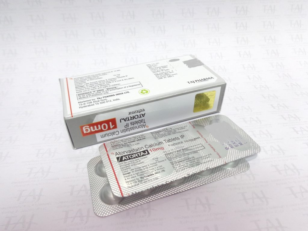 ATORVASTATIN CALCIUM TABLETS IP (ATORTAJ 10) 