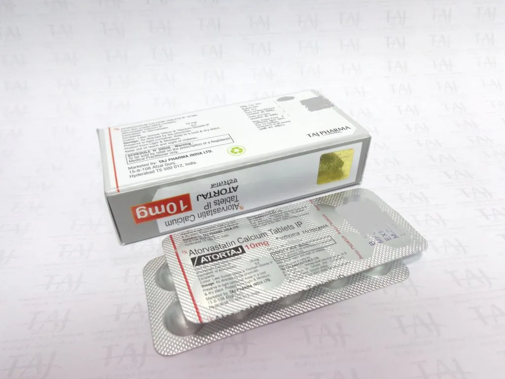 ATORVASTATIN CALCIUM TABLETS IP (ATORTAJ 10) 
