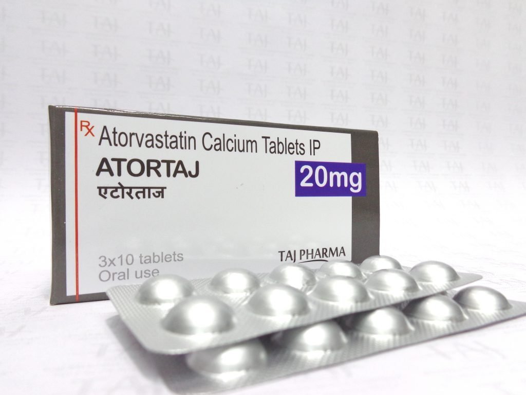 ATORVASTATIN CALCIUM TABLETS IP ATORTAJ 20