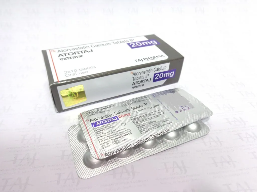 ATORVASTATIN CALCIUM TABLETS IP (ATORTAJ 20) 
