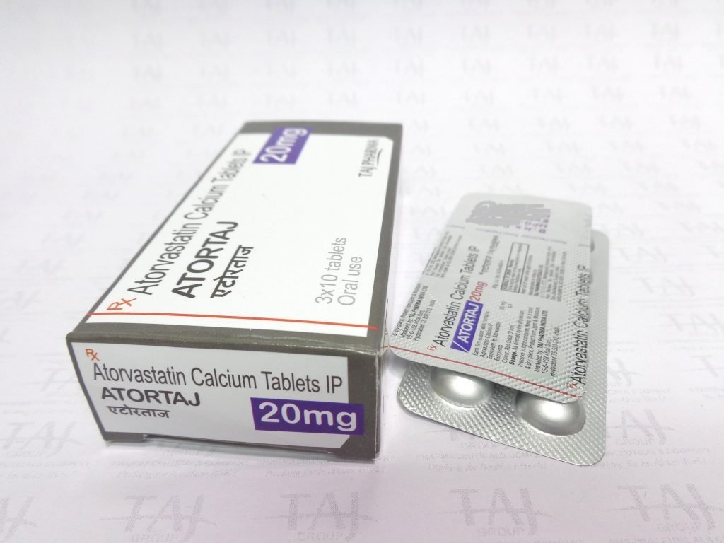 ATORVASTATIN CALCIUM TABLETS IP ATORTAJ 20