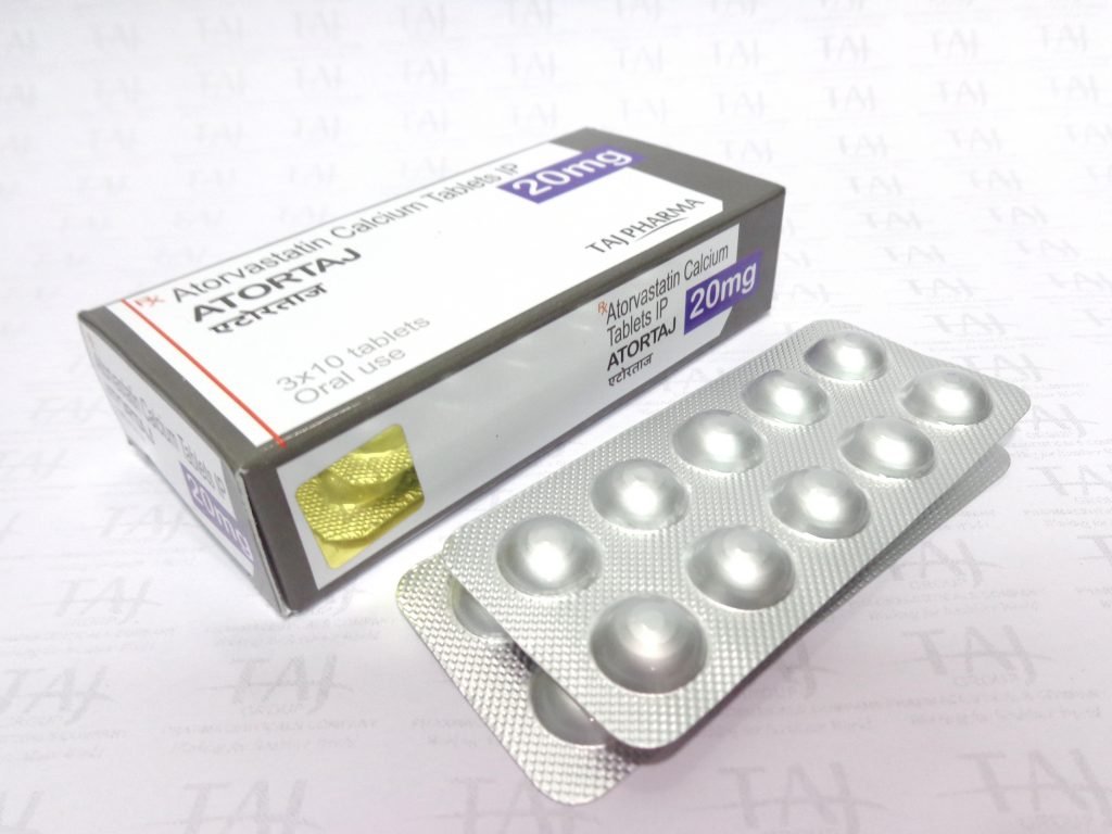 ATORVASTATIN CALCIUM TABLETS IP ATORTAJ 20