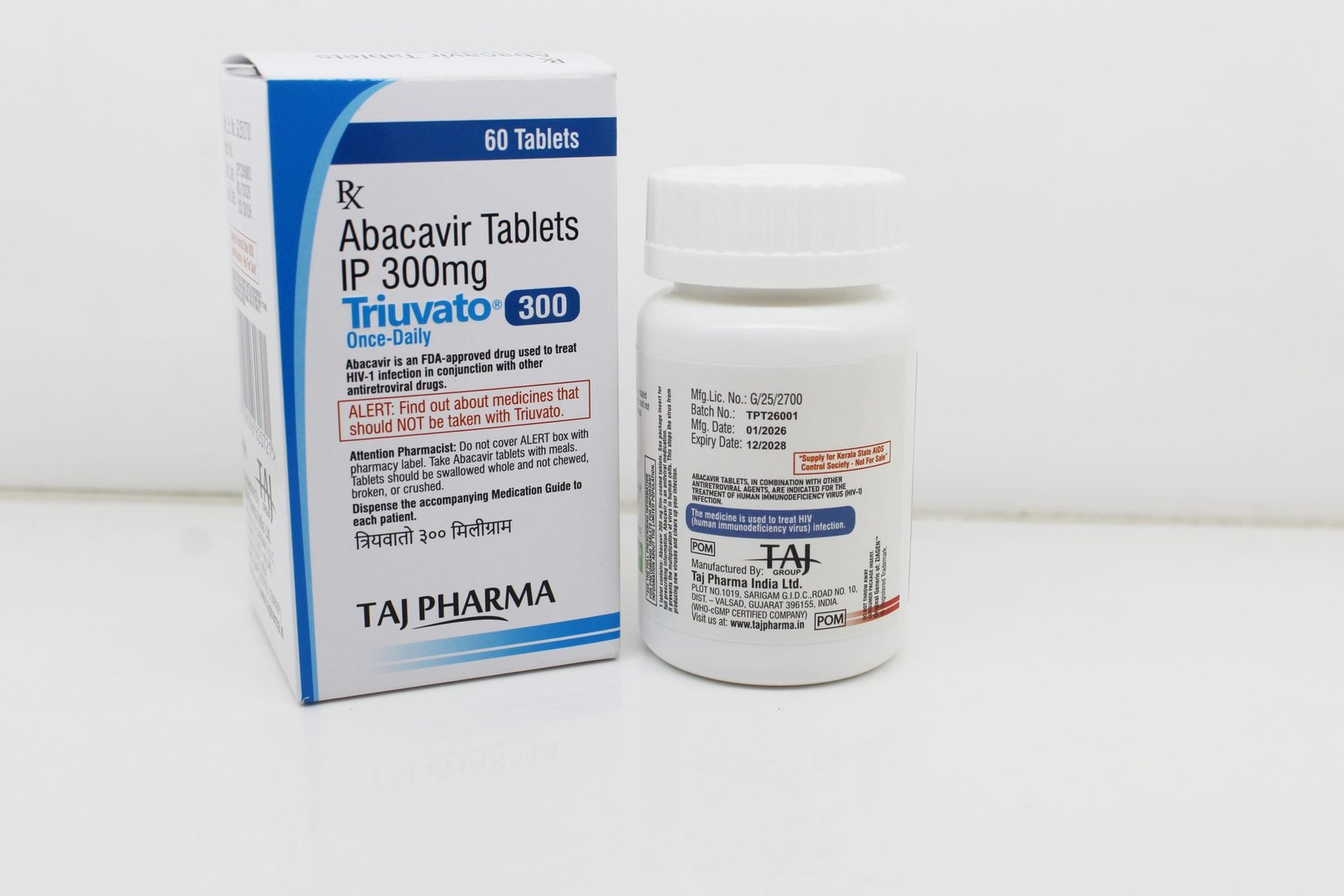 Abacavir Tablets 300mg Manufacturer, Supplier in Vapi, Gujarat