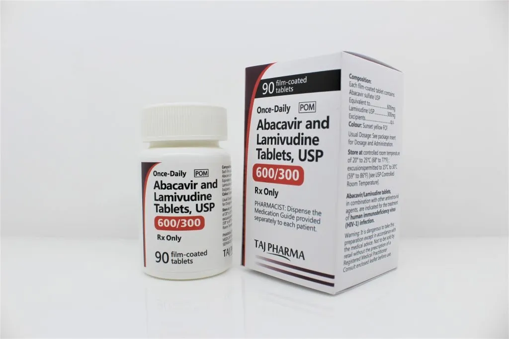 Abacavir and Lamivudine USP 600mg 300mg Suppliers India
