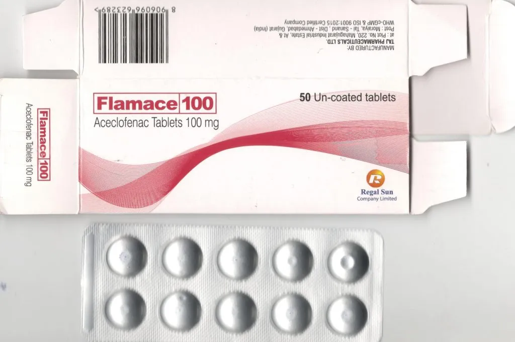 Aceclofenac 100mg Tablet relieve pain