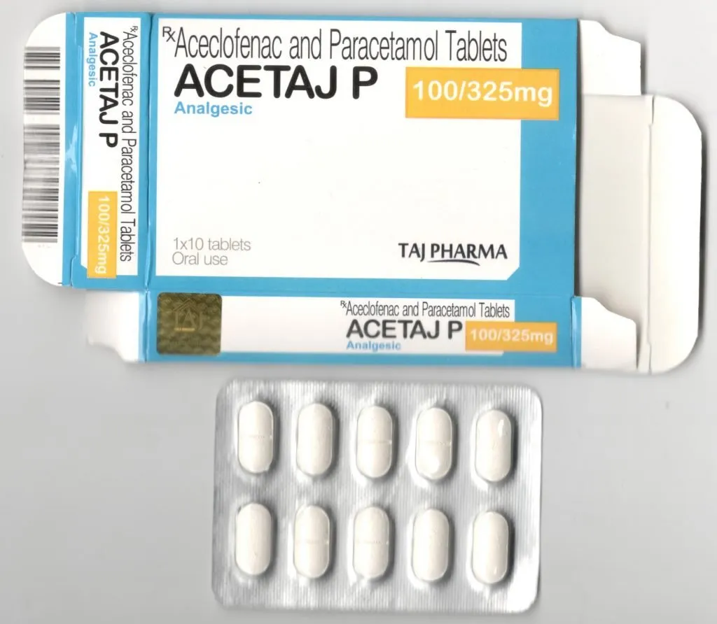 aceclofenac paracetamol use