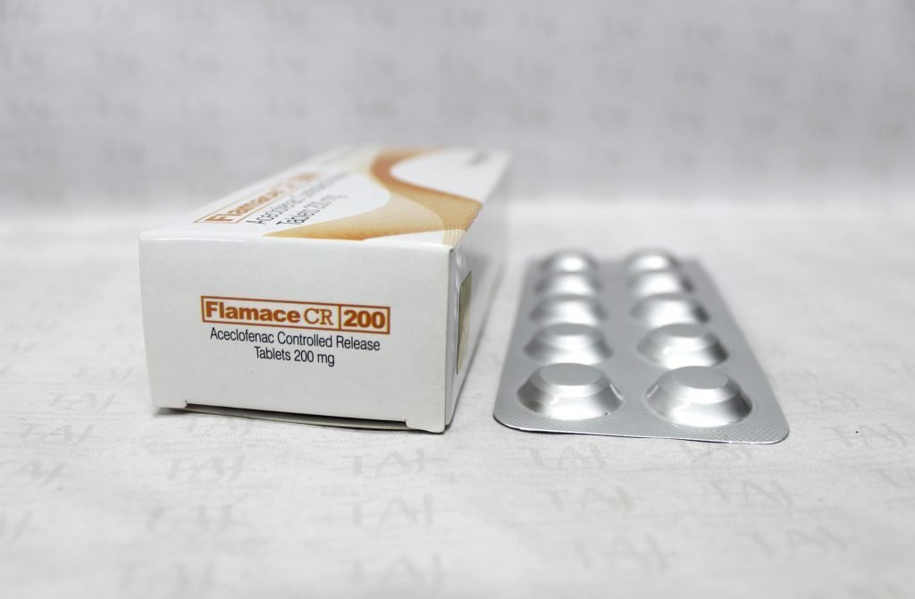 Aceclofenac 200 mg Controlled Release Tablet