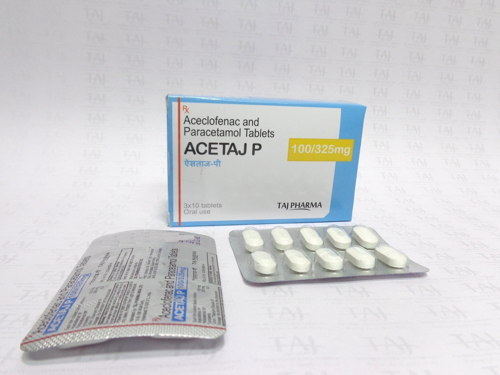 Taj Pharmaceuticals, one of the leading Aceclofenac and Paracetamol Tablets BP 100mg/325mg manufacturers in India brings the best-quality products