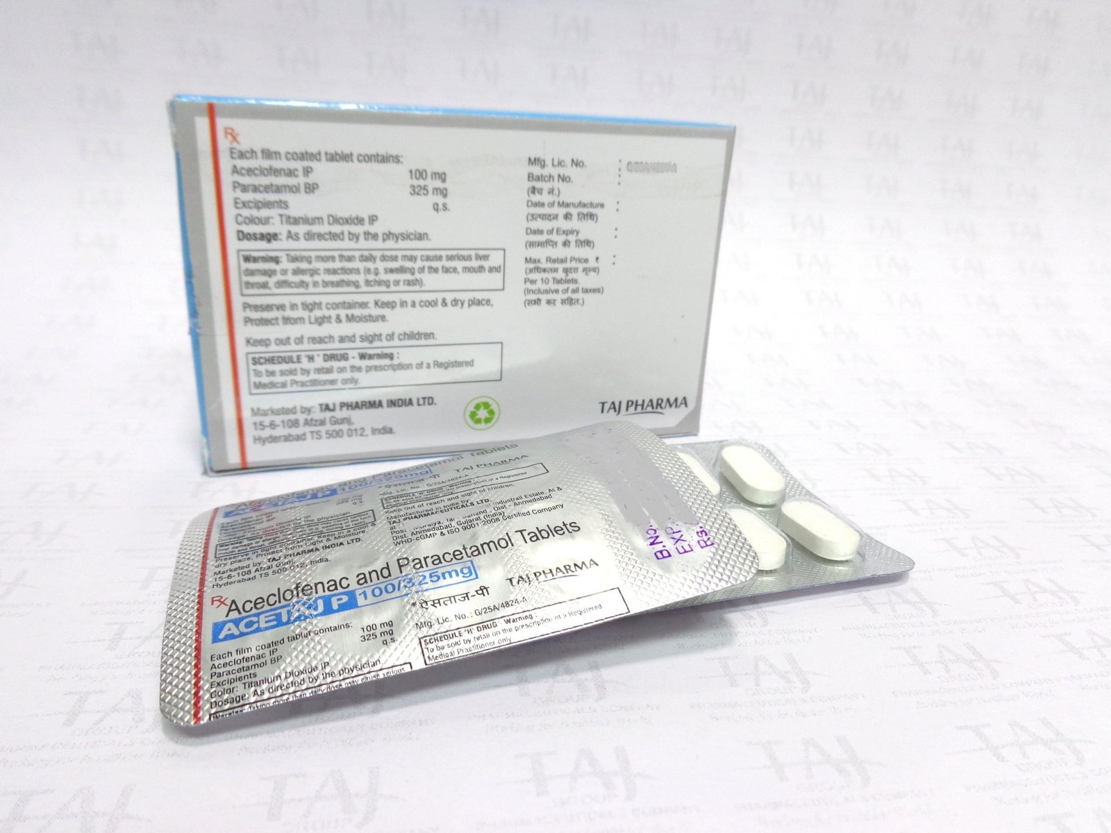 Aceclofenac and Paracetamol Tablets BP 100mg/325mg API manufacturer in India gives the assurance of high-quality and purity. The stringent quality-control ensure that every batch of the drug brings a consistent standard. As Aceclofenac and Paracetamol Tablets BP 100mg/325mg exporters