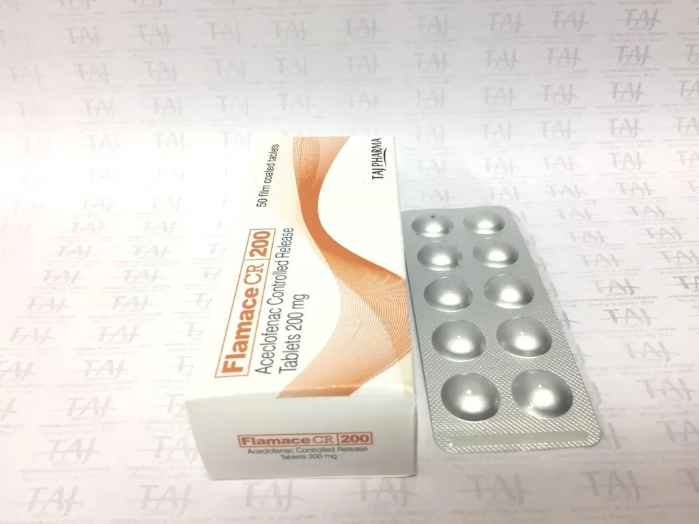 Aceclofenac Controlled Release Tablets 200 mg Taj Pharma