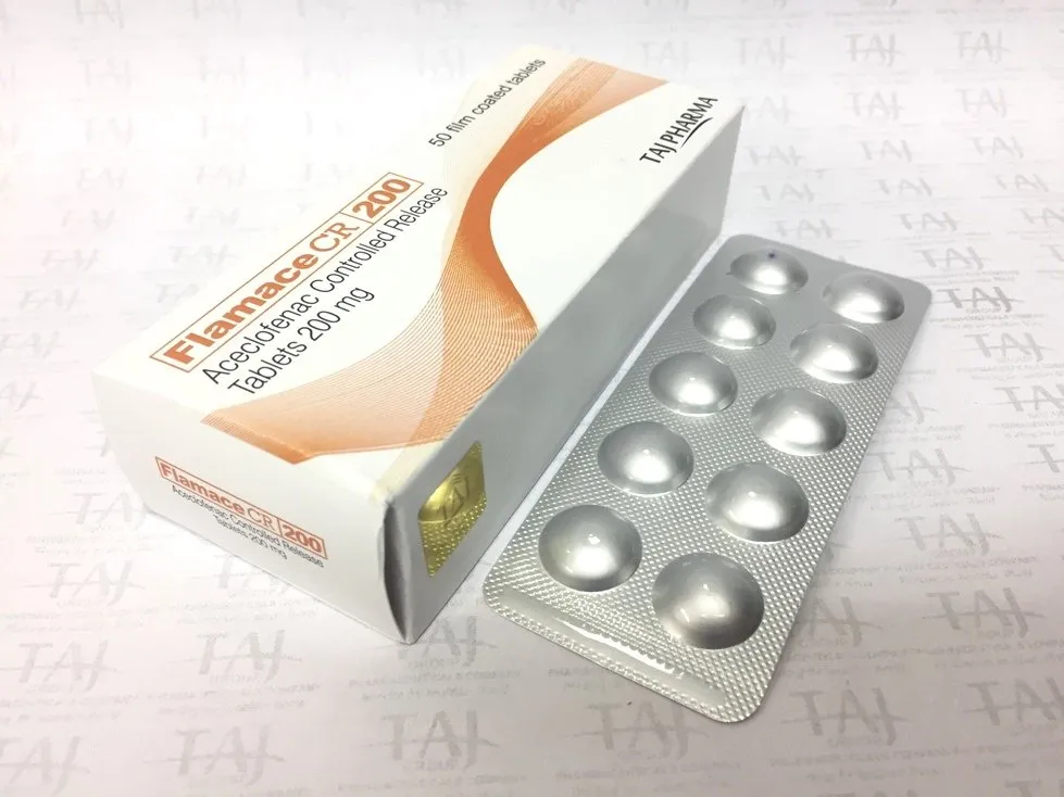 Aceclofenac Controlled Release Tablets 200 mg Taj Pharma