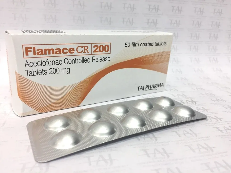 Aceclofenac Tablets 200 mg Taj Pharma