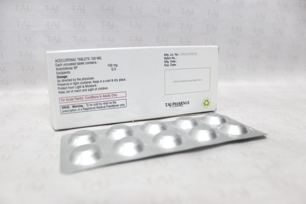 Aceclofenac-Tablets-BP-100mg-FLAMACE-Taj-Pharma