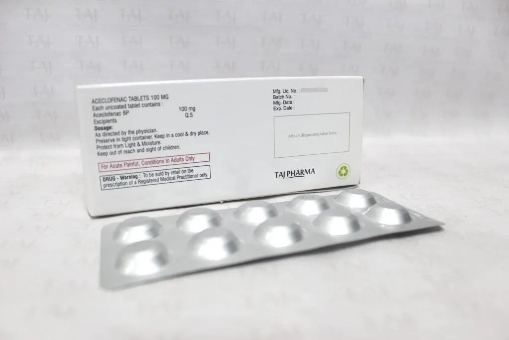 Aceclofenac-Tablets-BP-100mg-FLAMACE-Taj-Pharma