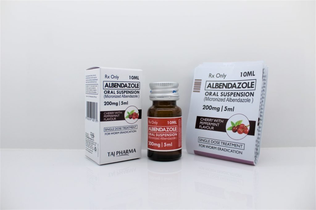 Albendazole Oral Suspension 200mg per 5ml Salers in India