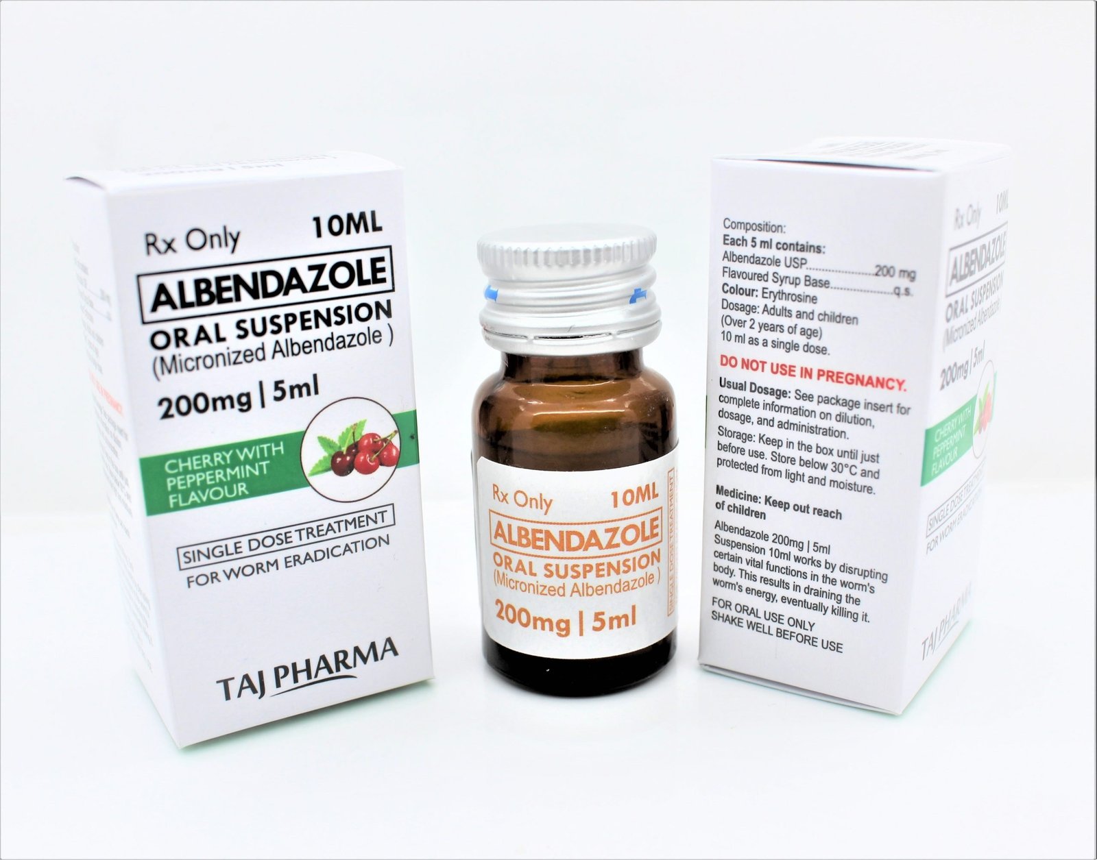 Taj Pharma India is pioneer Albendazole Suspension Manufacturers, an authentic best price supplier and exporter of Albendazole Suspension. We have superior manufacturing facilities, with cutting-edge R&D.