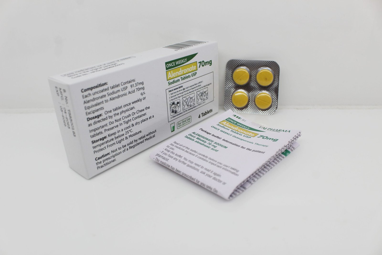Alendronate Sodium Tablets USP 70 mg India, Alendronate Sodium Tablets 70 mg exporters, suppliers, Alendronate Sodium Tablets manufacturers in India