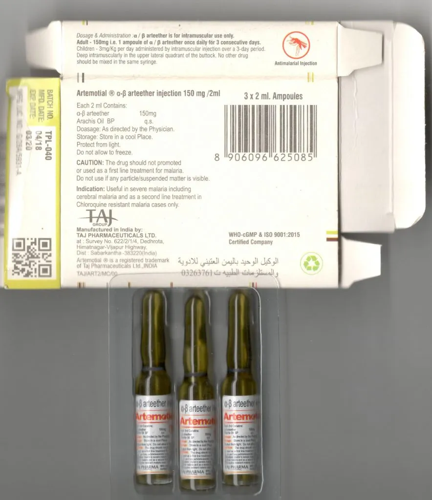 Antimalarial Drugs - Alpha Beta Arteether Injection
