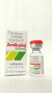 Amikacin Sulphate Injection USP 500mg/2ml manufacturer in India Amikacin Sulphate Injection USP 500mg/2ml manufacturer in India {Taj Pharmaceuticals}; best quality supplier and exporter of Amikacin Sulphate Injection USP