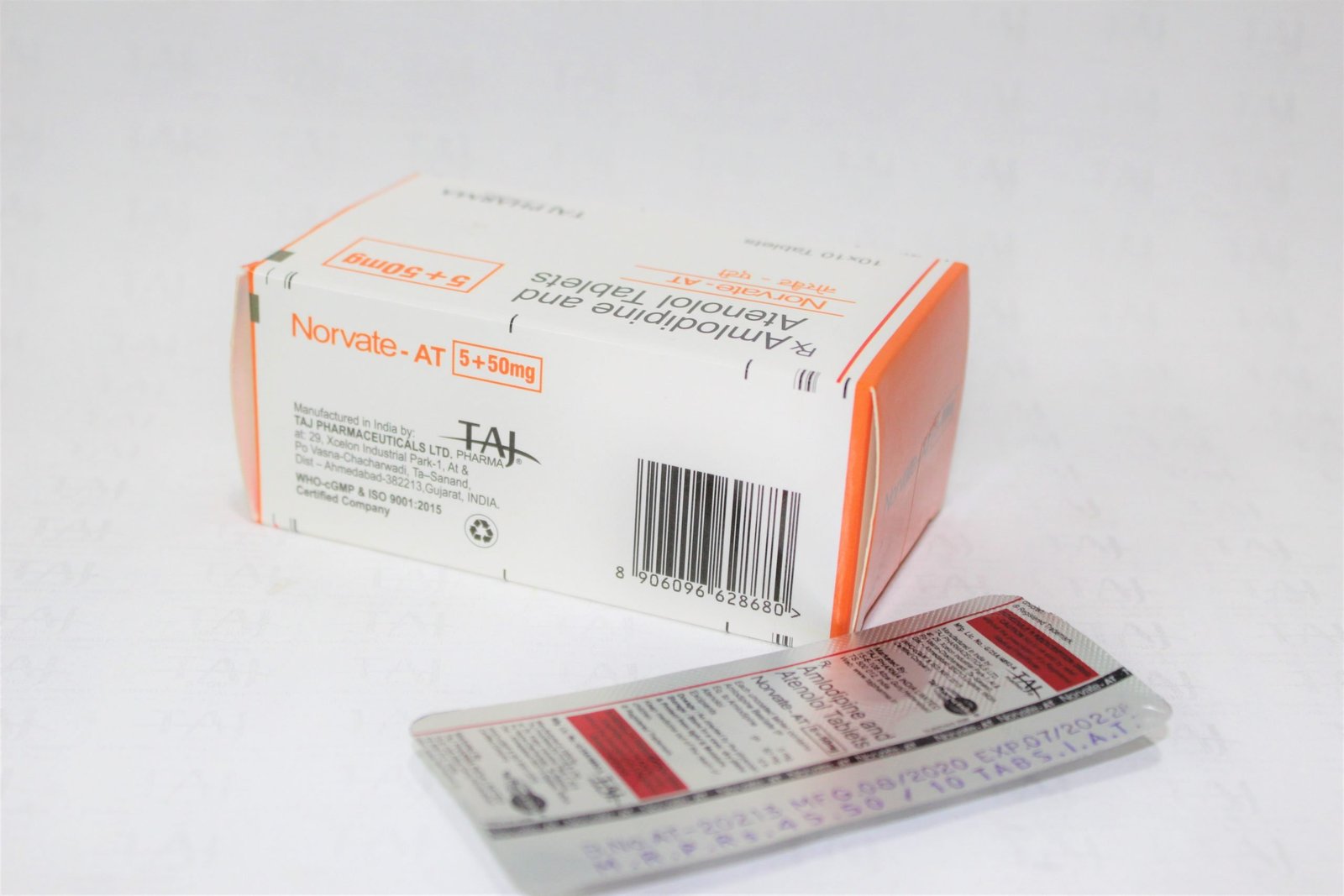 Amlodipine 5mg And Atenolol 50mg Norvate-At manufacturers & Amlodipine 5mg And Atenolol 50mg Norvate-At suppliers in India. Amlodipine 5mg And Atenolol 50mg Norvate-At manufacturer in India gives the assurance of high-quality and purity. The company carries the rich experience in manufacturing of Amlodipine 5mg And Atenolol 50mg Norvate-At. Taj Pharmaceuticals is reputed manufacturer and Amlodipine 5mg And Atenolol 50mg Norvate-At suppliers from India. Get contact for Amlodipine 5mg And Atenolol 50mg Norvate-At manufacturing companies from India.