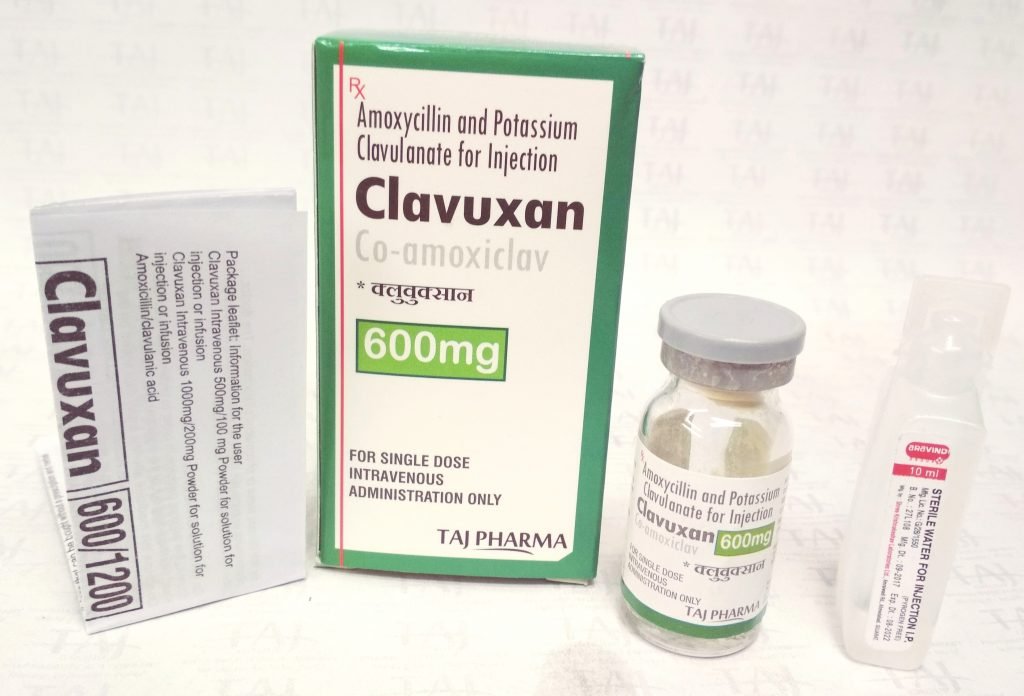 Amoxicillin Potassium Clavulanate for Injection Co-amoxiclav - (Clavuxan) 600mg