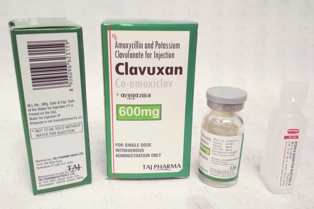 Amoxicillin Potassium Clavulanate Injection Co-amoxiclav Clavuxan 600mg