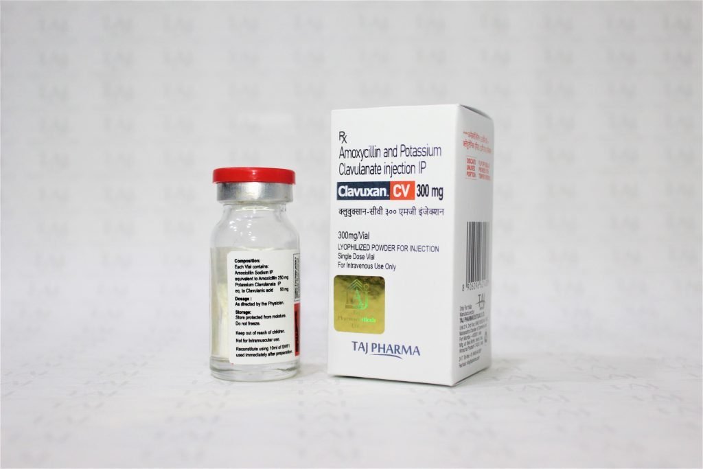 Amoxycillin and Potassium Clavulanate Injection IP 300mg Manufacturers, Suppliers in India