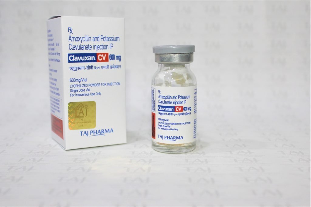Amoxycillin and Potassium Clavulanate Injection IP 600mg Manufacturers, Suppliers in India