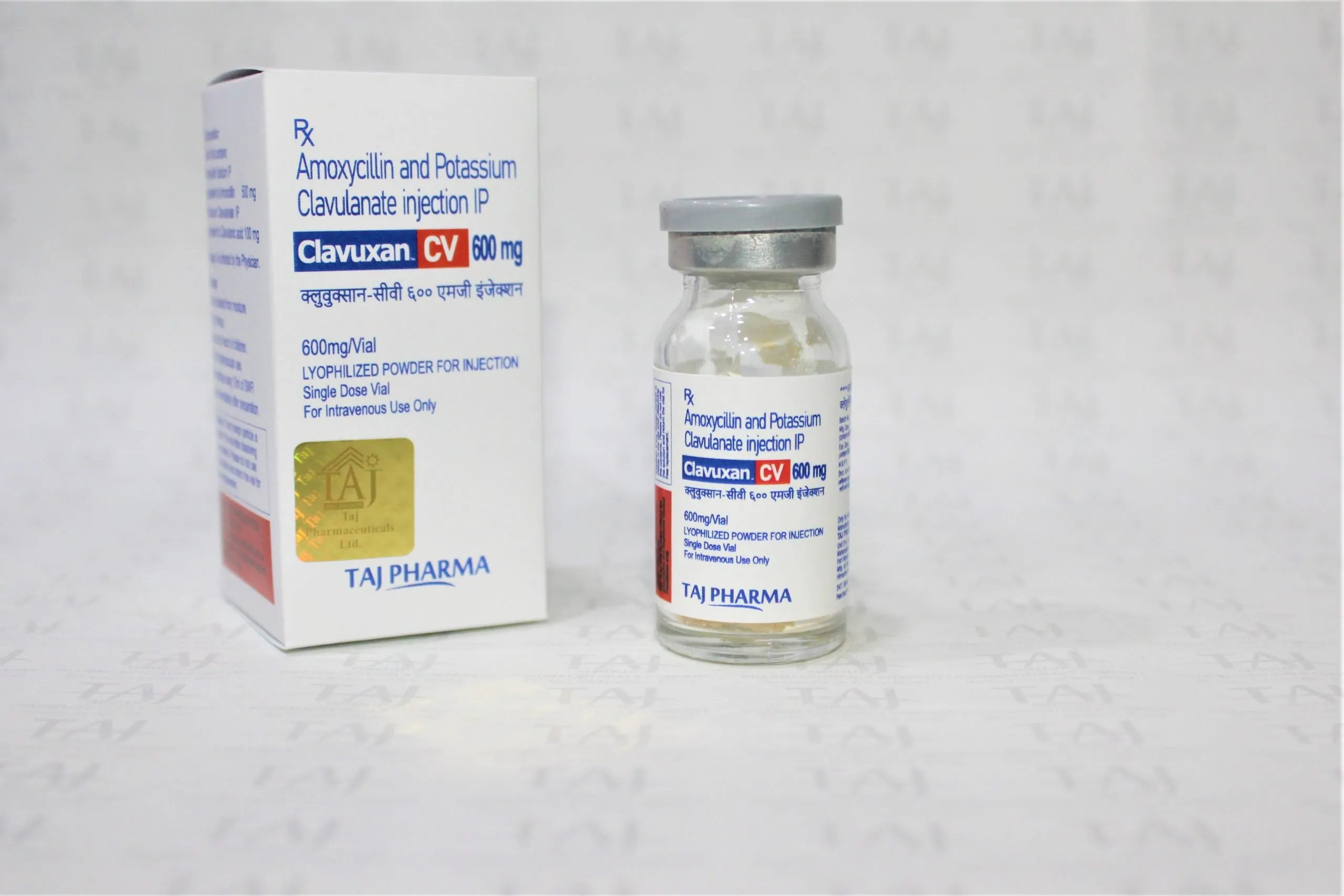 Amoxycillin and Potassium Clavulanate Injection IP 600mg Manufacturers, Suppliers in India