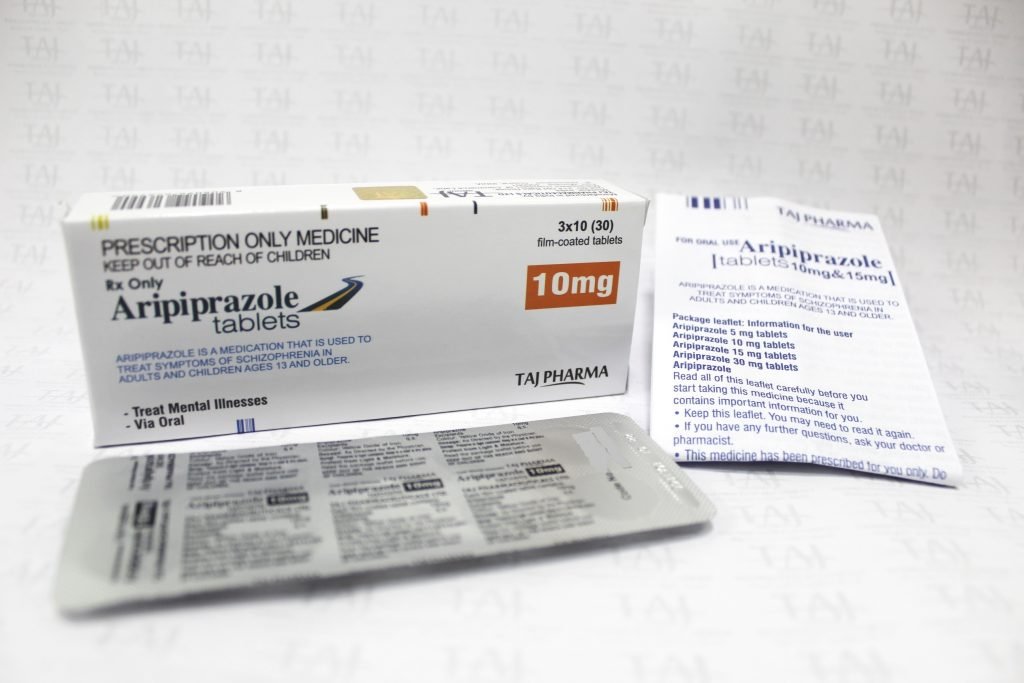 Aripiprazole Film coated Tablets 10mg Taj Pharmaceuticals