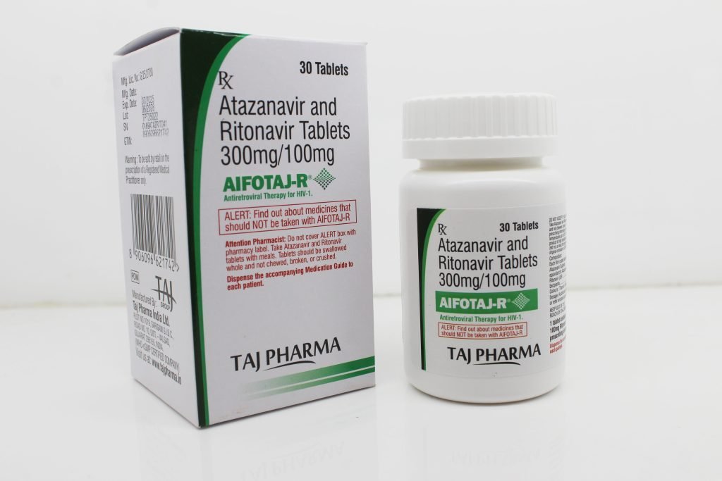 Atazanavir 300mg and Ritonavir 100mg Tablets Manufacturer in Vapi, Gujarat