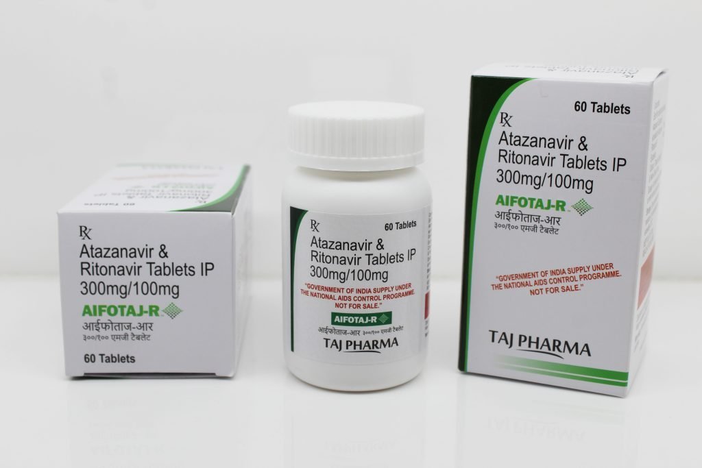 Atazanavir 300mg and Ritonavir 100mg IP Tablets Manufacturer PAN India