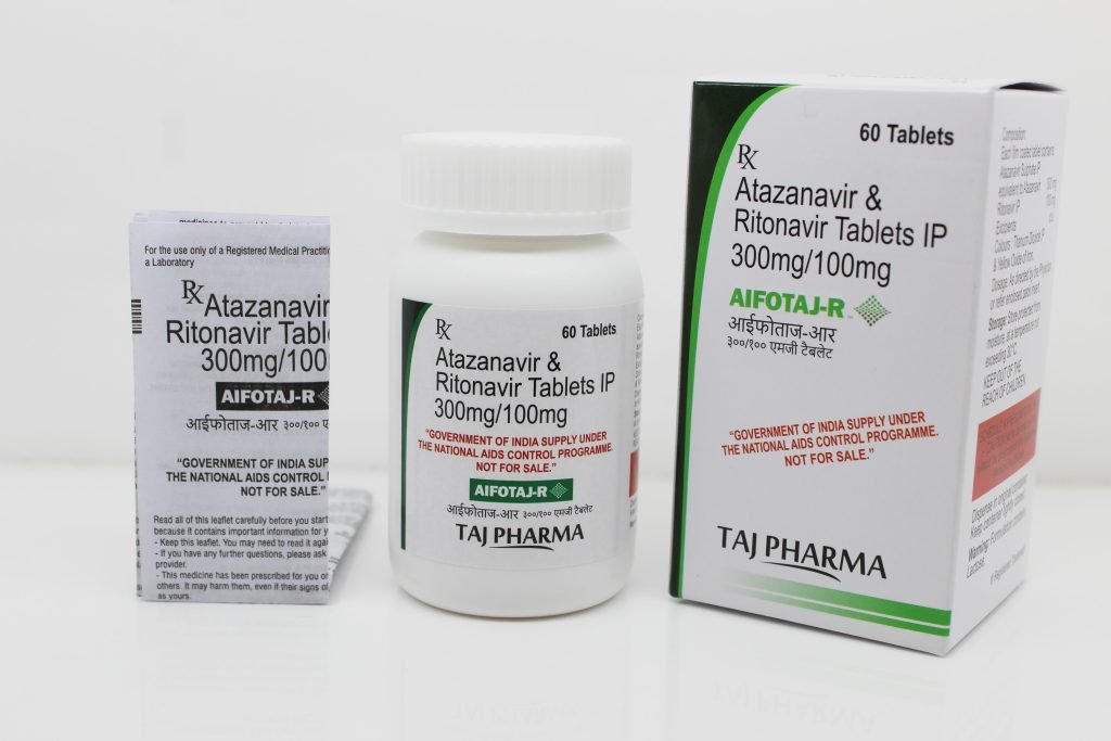 Atazanavir 300mg and Ritonavir 100mg IP Tablets Supplier PAN India