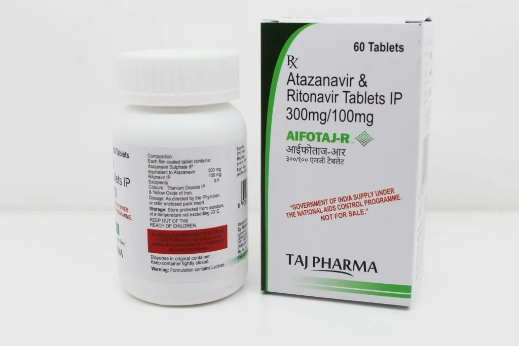 Atazanavir and Ritonavir Tablets IP 300mg/100mg Tablets Manufacturer