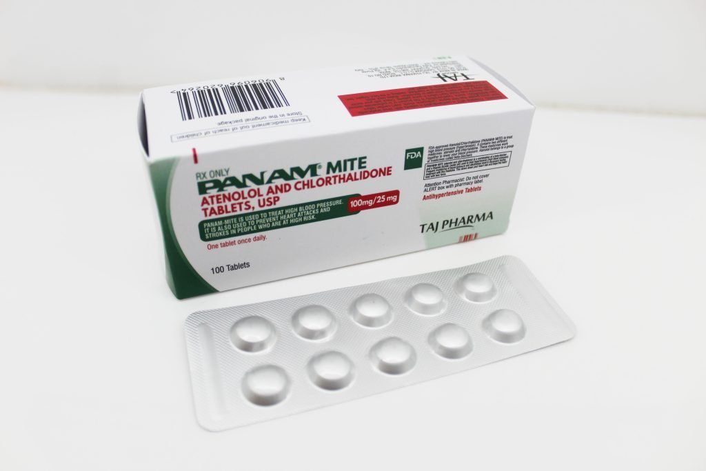 Atenolol 100mg and Chlorthalidone 25mg Tablets Manufacturer Supplier and PCD Pharma Franchise