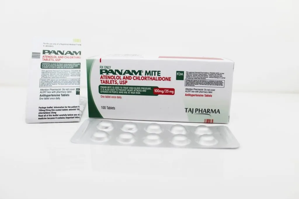 Atenolol 100mg and Chlorthalidone 25mg Tablets PAN India Manufacturer