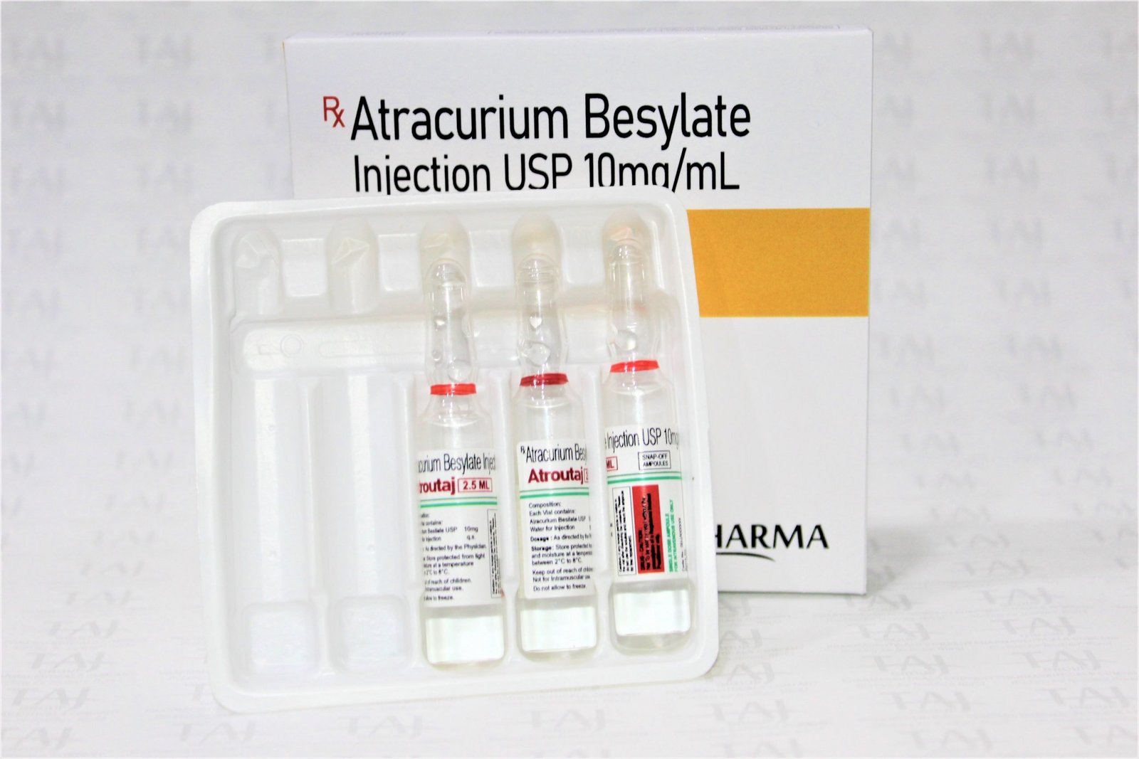 Atracurium Besylate Injection Manufacturers, Suppliers, Exporters India