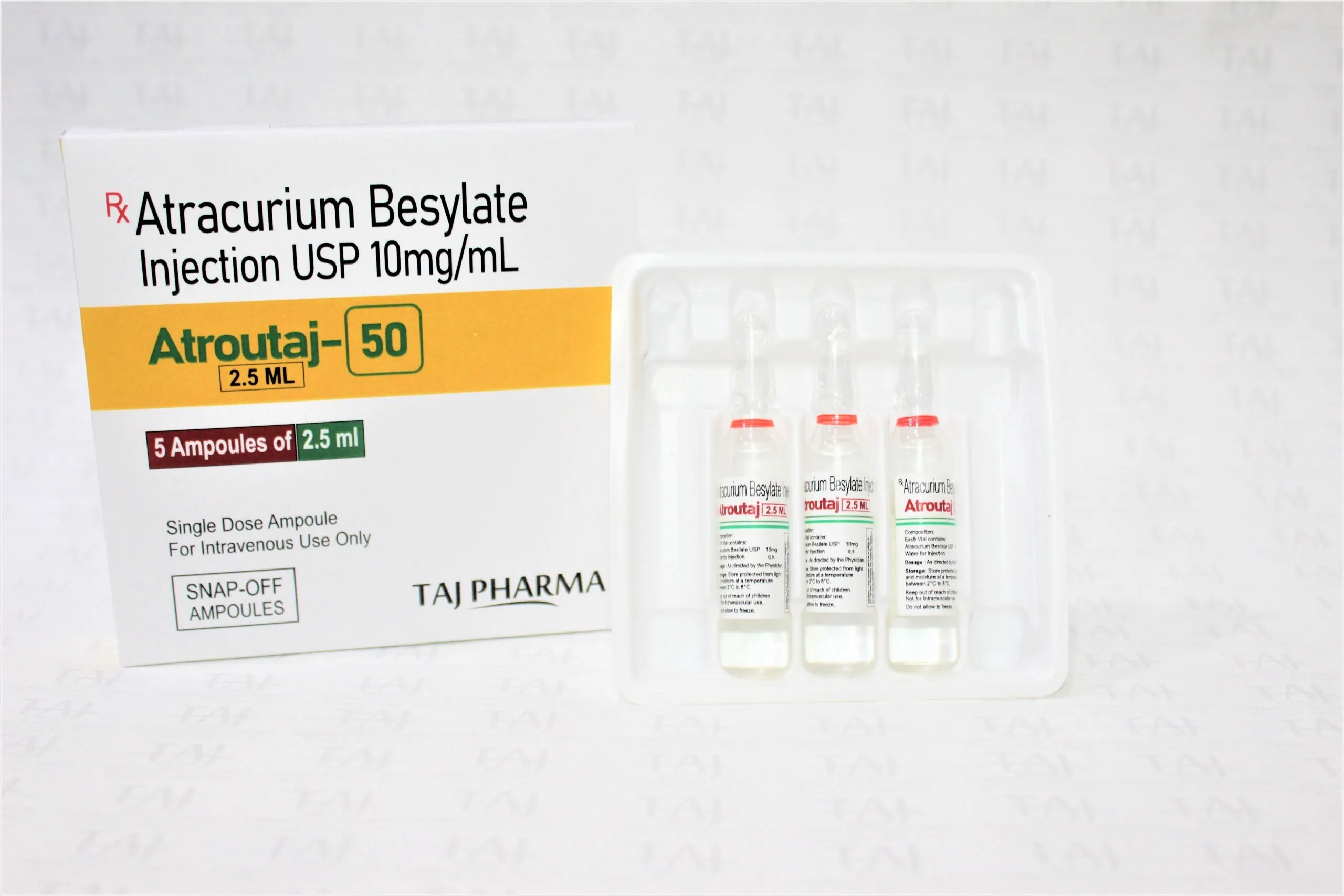 Atracurium Besylate Injection USP 10mg/ml Manufacturer in India