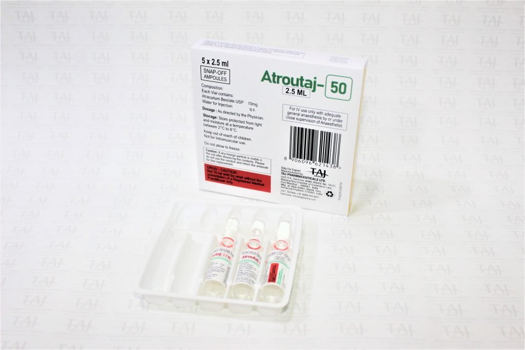 Atracurium Besylate Injection USP 10mg/ml Exporters