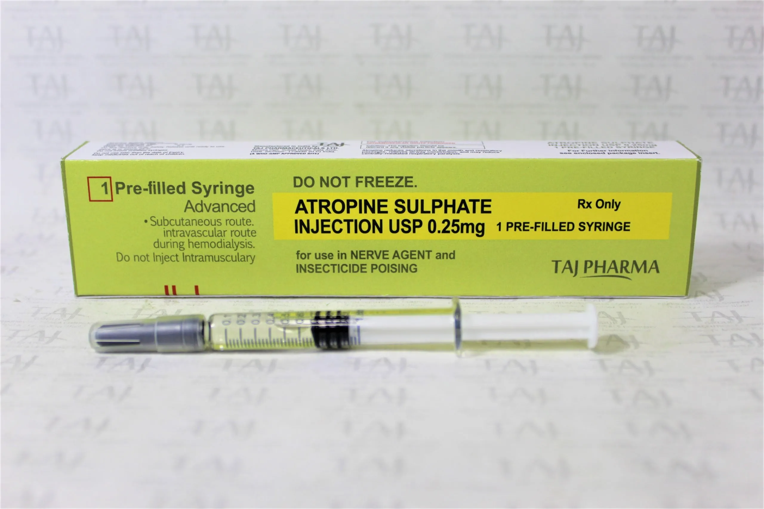 Atropine Sulfate Injection USP 0.25 mg, Atropine Sulfate Injection USP 0.25 mg manufacturers, Atropine Sulfate Injection USP 0.25 mg exporters, Atropine Sulfate Injection USP 0.25 mg suppliers, Atropine Sulfate Injection USP 0.25 mg manufacturers Taj Pharma, best price Atropine Sulfate Injection USP 0.25 mg