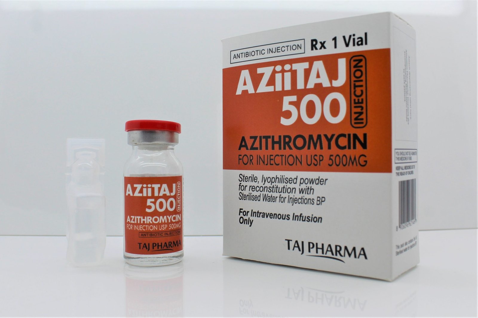 Taj Pharmaceuticals, the well-known Azithromycin for Injection USP 500 mg Manufacturer in India gives the assurance of high-quality and purity. The company carries the rich experience in the niche manufacturing of Azithromycin for Injection USP 500 mg. Taj Pharmaceuticals is reputed manufacturer and Azithromycin for Injection USP 500 mg suppliers in India.