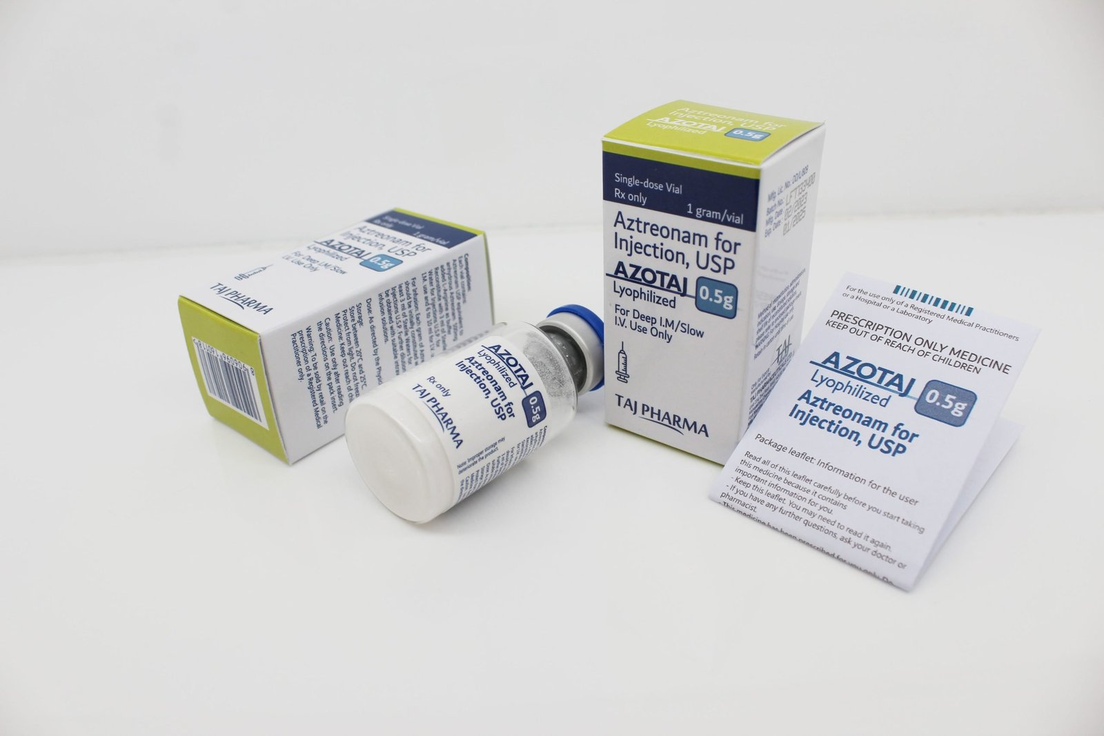 Aztreonam 0.5gm Injection Latest Price from Manufacturers