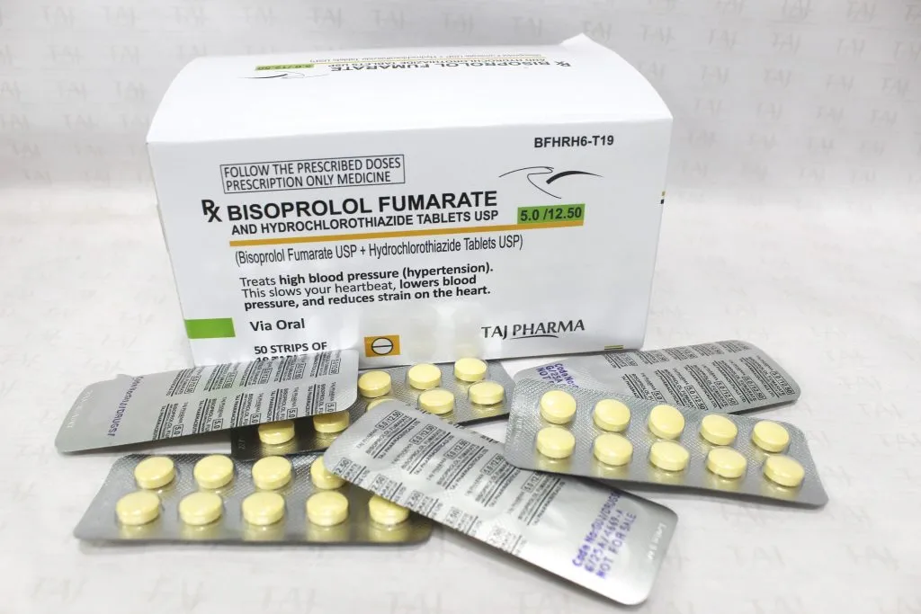 Bisoprolol Fumarate-Hydrochlorthiazide Tablets - 5 mg-12.5 mg Taj Pharma
