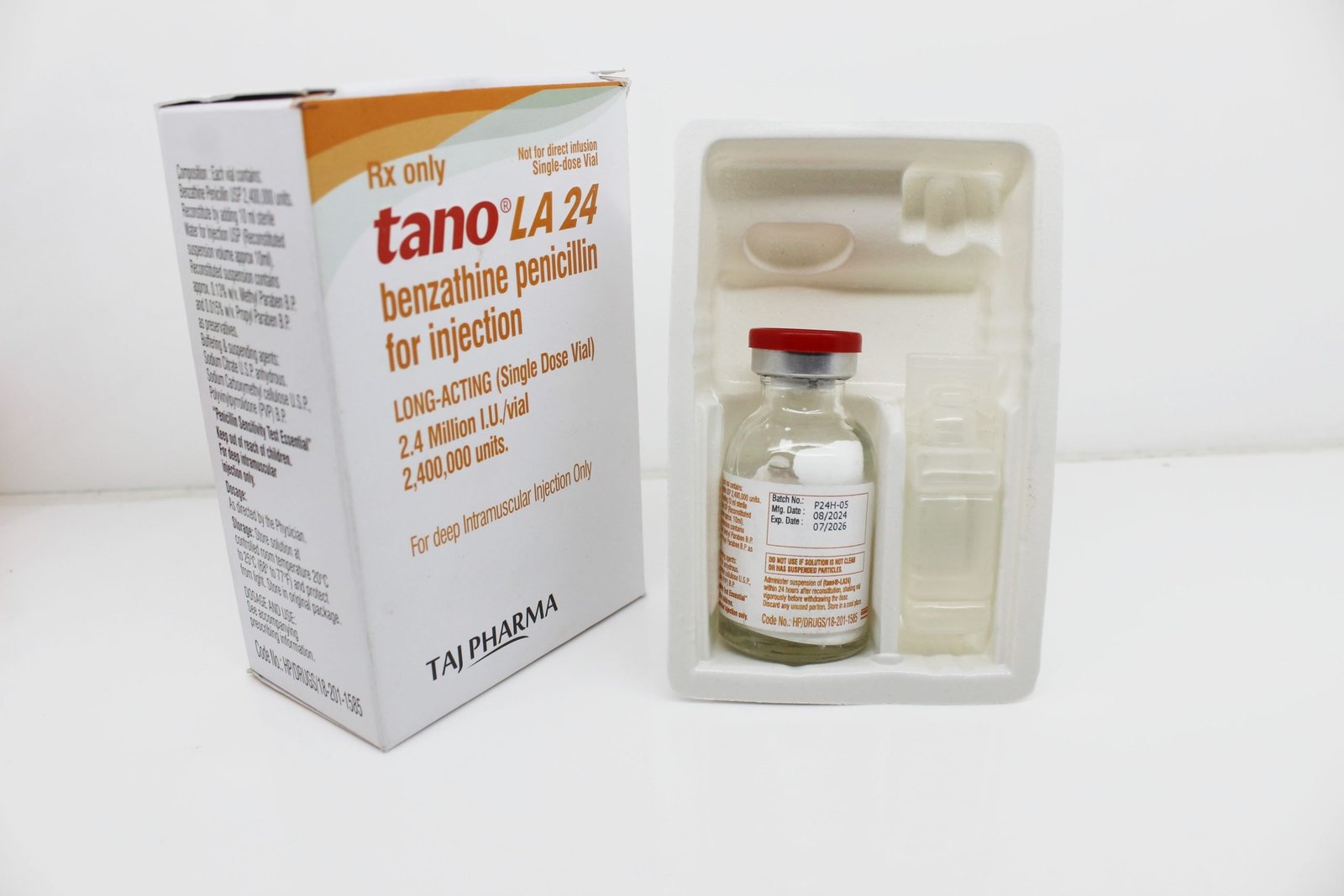 Benzathine Penicillin for Injection 2.4MIU Manufacturers Exporters in India