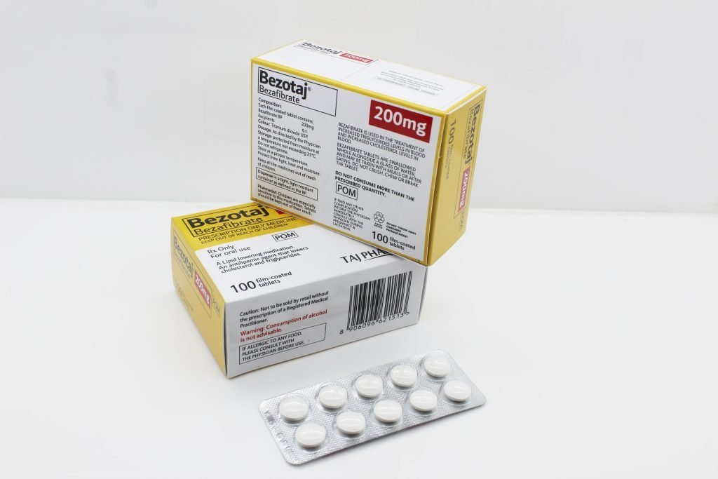 Bezafibrate 200mg Tablet Supplier India